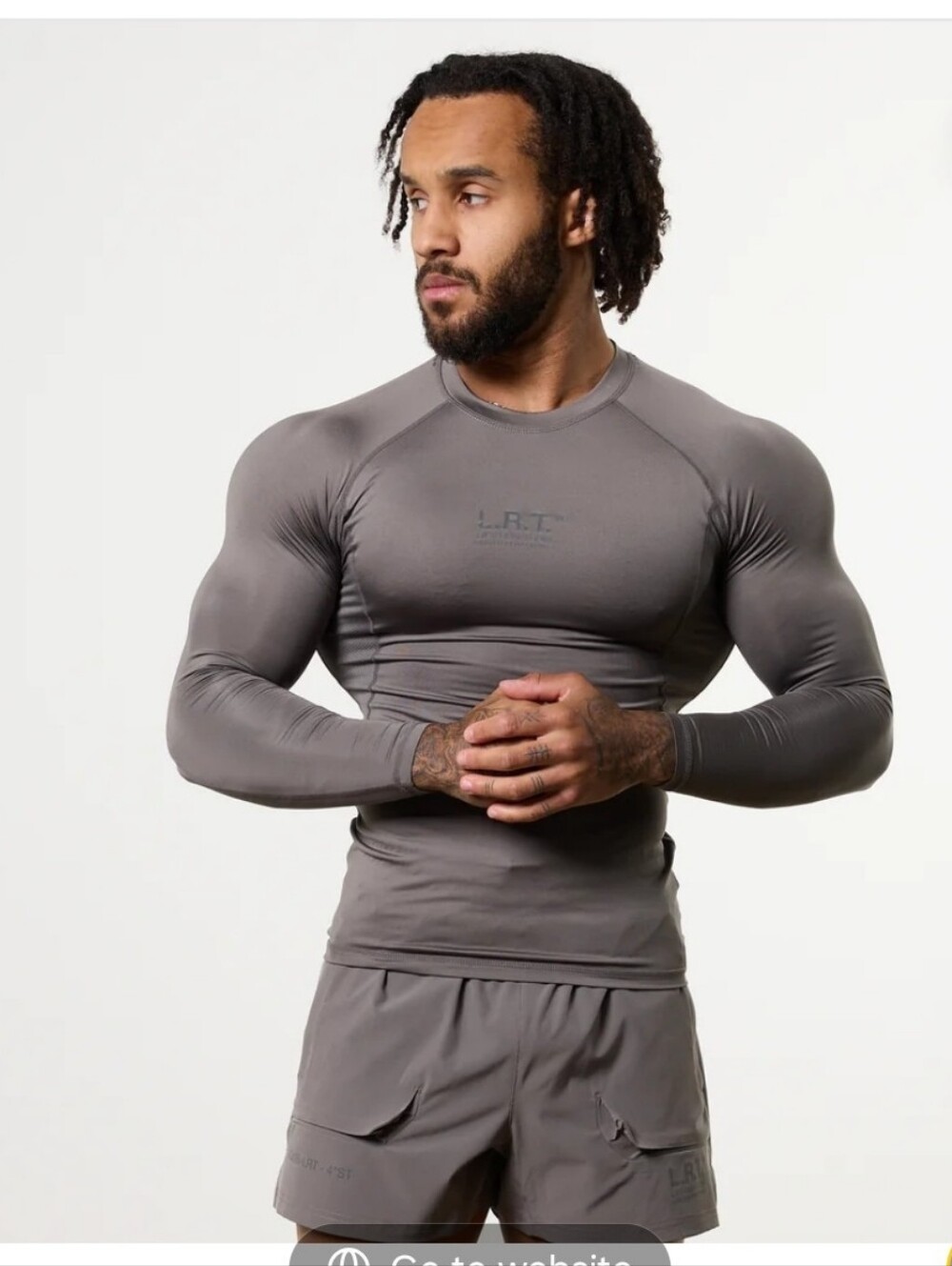 VANQUISH LRT Grey Performance Long Sleeve Base Layer Top